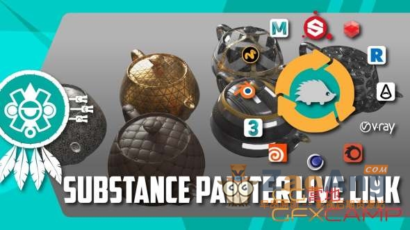 Full Substance Painter Live Link V1.0.0.4,C4D/Max/Maya/Houdini/Modo/Blender桥接插件