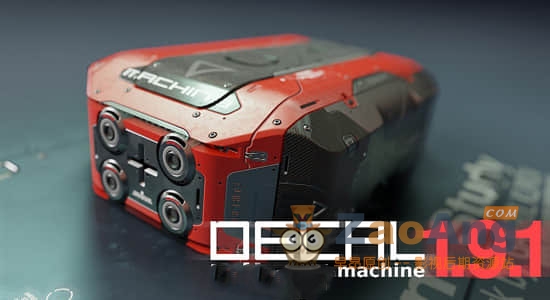 DECALmachine v1.9.1，Blender高效建模工具以及表面贴图插件