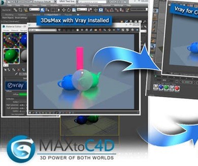 MAX to C4D v4.01官方版|3DMAX模型转换器