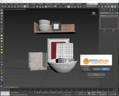 MaxToBlender v3.2免费版|3DMax与Blender互导插件