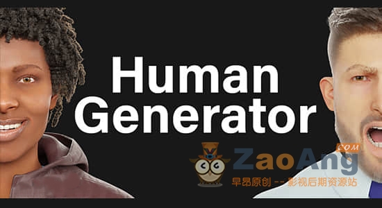 Human Generator V1.0|Blender三维人物模型生成器