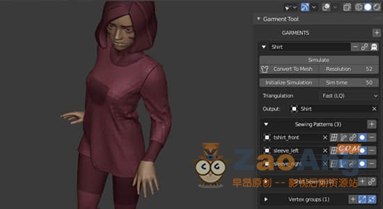 Garment Tool v1.23 + 使用教程|Blender服装布料模拟制作插件