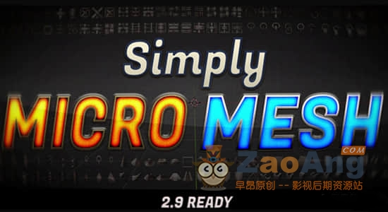 Simply Micro Mesh V2.93|Blender快速创建网格模型生成工具 